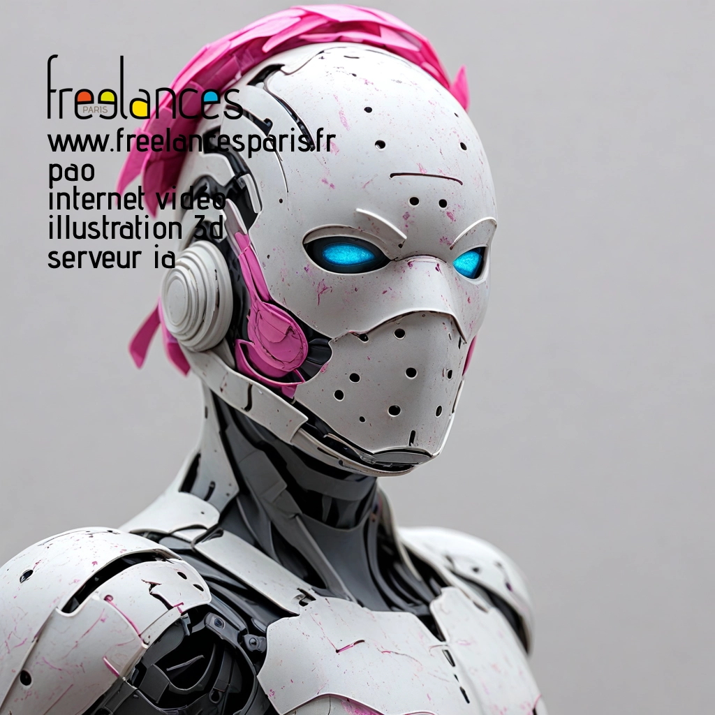 Pao mise en page internet vidéo illustration 3d serveur image IA générative AI freelance paris studio de création magazines BZVEQA30